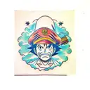 Luffy  tattoo design idea