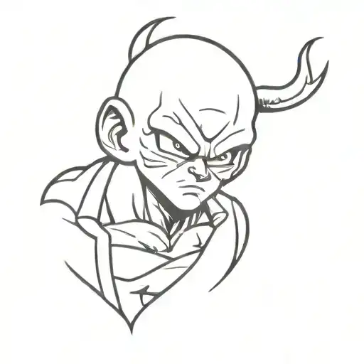 kid buu dragon ball tattoo design idea