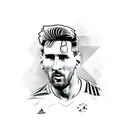 Messi futbol tattoo design idea