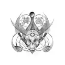 cancer zodiac sign tattoo design idea