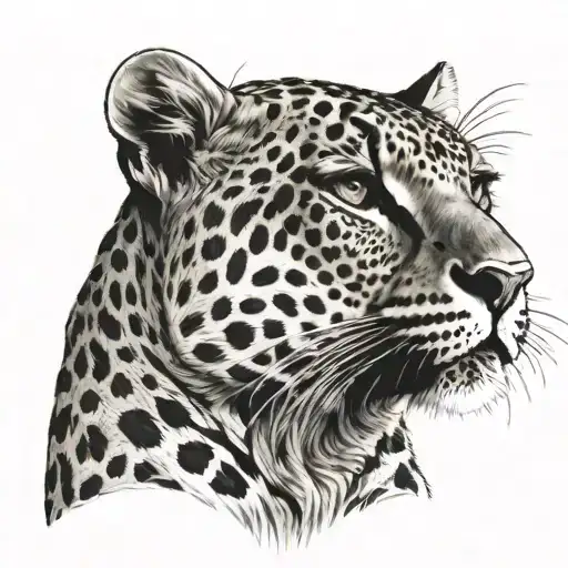 leopard and cheetah tattoo design idea