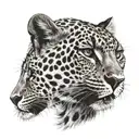 leopard and cheetah tattoo design idea