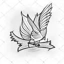 Cardinal tattoo design idea