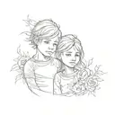 Sibling Tattoo Brother Sister tattoo design idea