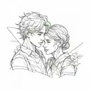 Sibling Tattoo Brother Sister tattoo design idea