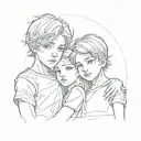 Sibling Tattoo Brother Sister tattoo design idea