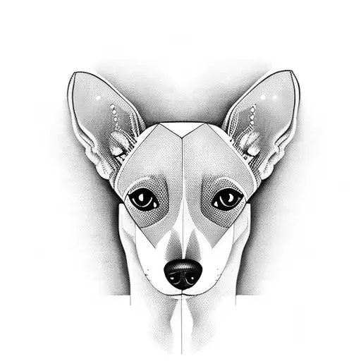 whippet tattoo design idea