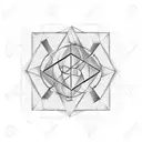Matrix computer code with the numbers 5055 tattoo design idea