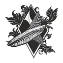 Polynesia shark tooth sleeve from fingers to neck tattoo design idea