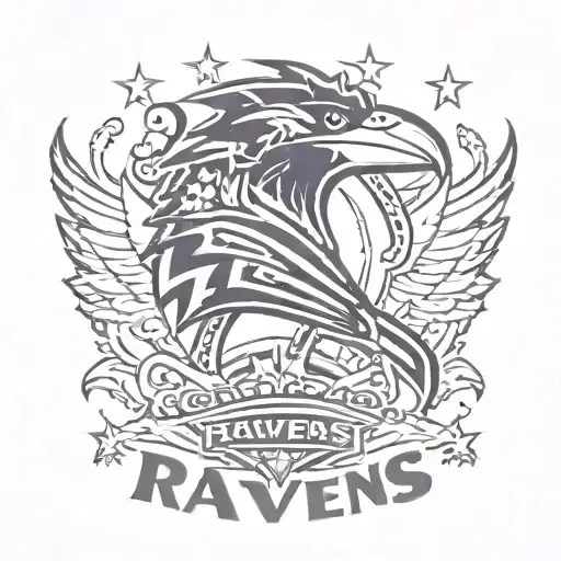 baltimore ravens logo tattoo design idea
