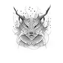 camp-fire tattoo design idea