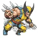 wolverine X men tattoo design idea