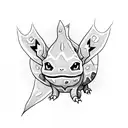 Bulbasaur with weed tattoo design idea