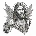 Design tattoos of Jesus Christ tattoo design idea