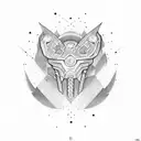 atom tattoo design idea