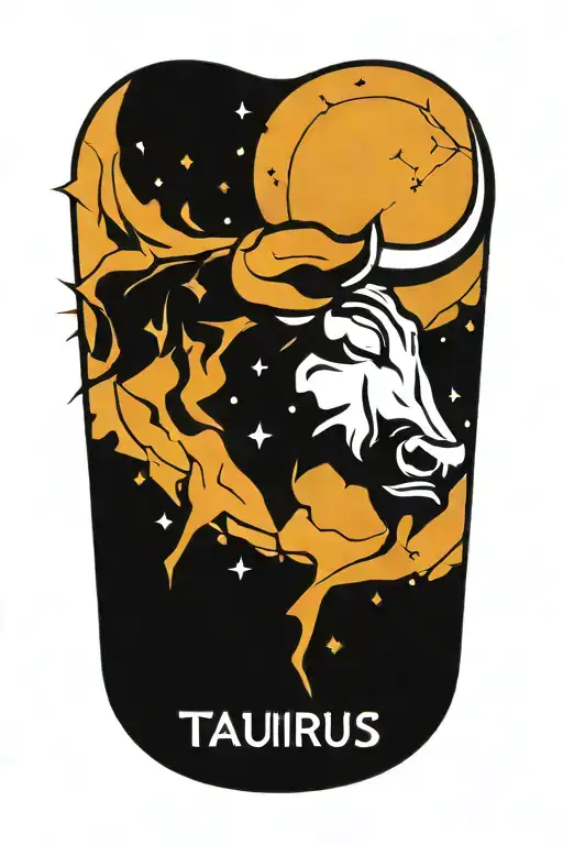 taurus constellation tattoo design idea