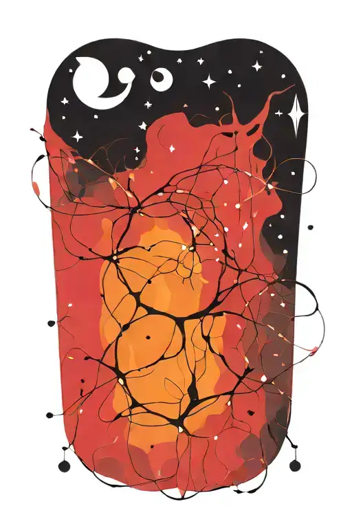Taurus and Sagittarius constellation intertwined tattoo design idea