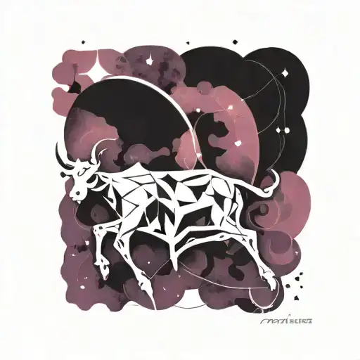 taurus constellation tattoo design idea