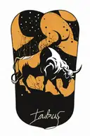 taurus constellation tattoo design idea