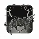 taurus protecting Sagittarius constellation intertwined tattoo design idea