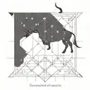 Taurus Sagittarius arrow tattoo design idea