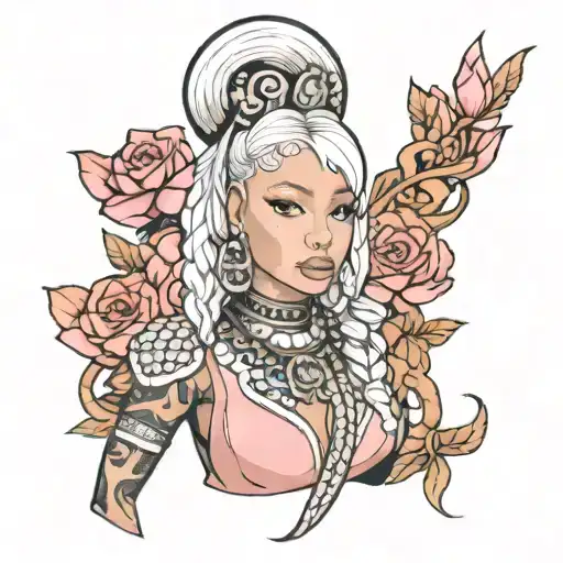 Nicki Minaj tattoo design idea