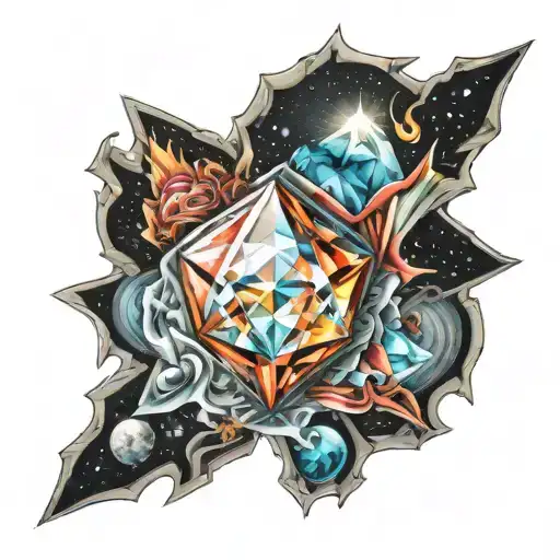 shine on you crazy diamond  tattoo design idea