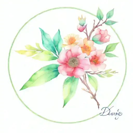 spring equinox, neurodiversity, children's name: Dante, Lucca, Isaac, Evie tattoo design idea