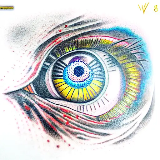 Evil Eye tattoo design idea