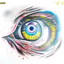 Evil Eye tattoo design idea