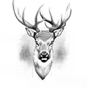 elk tattoo design idea