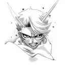 Bleach anime with weapons around tattoo design idea