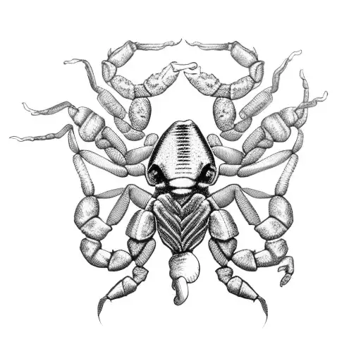 Scorpion 3d tattoo design idea