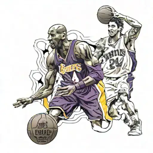 kobe bryant jersey tattoo design idea