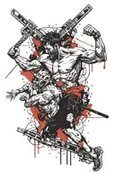 david vs goliath tattoo design idea