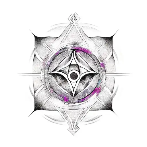 witchy design covering up a triple goddess symbol tattoo design idea