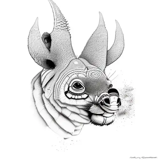 Maya calendar combined with Australian wildlife tattoo design idea