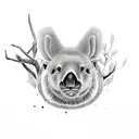 Maya calendar combined with Australian wildlife tattoo design idea