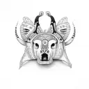 Maya calendar and Australian wildlife tattoo design idea