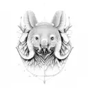 Maya calendar and Australian wildlife tattoo design idea