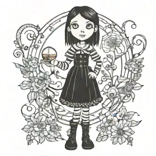 Coraline and the Secret World tattoo design idea