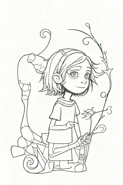 Coraline and the Secret World tattoo design idea