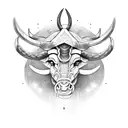 taurus and aries zodiac tattoo design idea