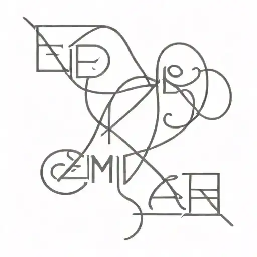 names of Emily, Jack, Piper, Seamus, and Alexis interlocked into a tattoo tattoo design idea