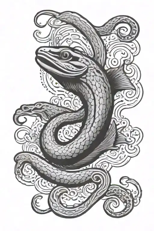 eels tattoo design idea