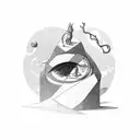 Myth of sisyphus with ouroboros incorporated tattoo design idea