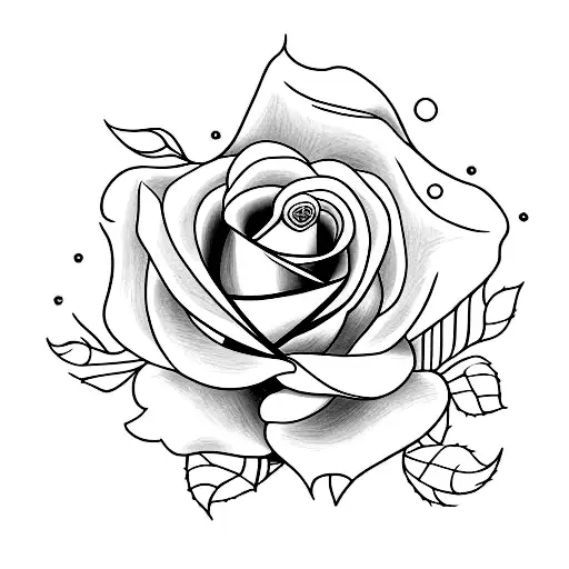 A minimalist tattoo of a rose with the lyrics from a favorite Banda Charlie Brown Jr. song wrapped around it. tattoo design idea