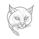 tattoo ideas with a bobcat, panda, wolf, hermit crab, and a dragon in black and white tattoo design idea