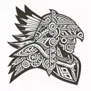 indigenous mapuche warrior tattoo design idea