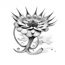venus flytrap tattoo design idea